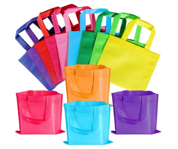 Buy cheap Wholesale Blank Non Woven Party Gift Bags DIY Treat Tote Bags With Handles Party Favor Bags For Baby Shower Birthday Rainbow Party Supplies from wholesalers