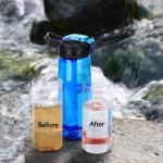 Buy cheap PP PE ABS Camping Filter Bottle 1500ml Sustainable Straw Type from wholesalers
