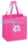 Promotional pp laminated custom printed recycled eco tnt grocery non woven bag,