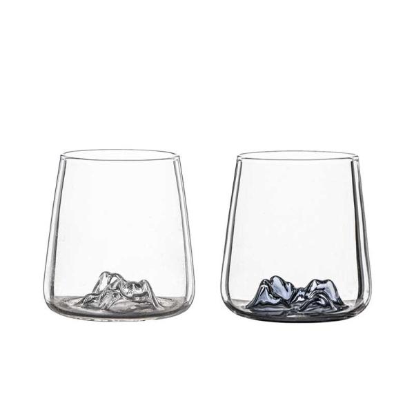 Buy cheap Mountain Shaped Whisky Glass Cup high borosilicate 400ml from wholesalers