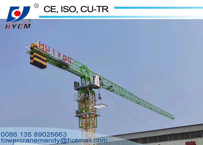 1.6*1.6*3m Split Mast Electric Tower Crane PT6013 Undercarriage Tower Crane 8ton 160m Self Climbing Crane