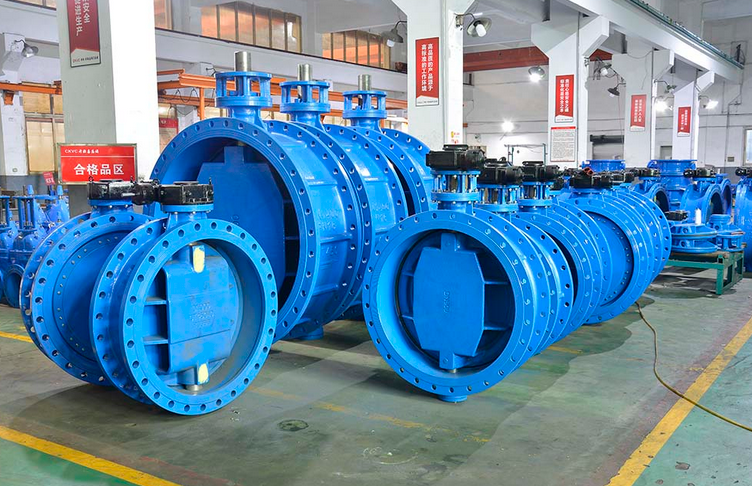 Resilient Seated Double Eccentric Flanged Butterfly Valves with Manual Operation