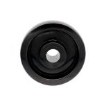 Swivel Plate Heavy Duty Casters Trolley Wheels With Side Lock 125x50mm Black