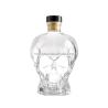 Buy cheap Extra Flint Hot Stamping Custom Spirits Glass Bottle with Delicate Skull Engrave from wholesalers