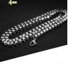 Buy cheap Men's 925 Silver Plated Titanium Stainless Steel Box Chain Necklace (CE496) from wholesalers