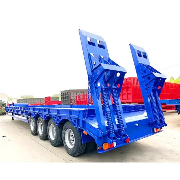 Buy cheap 4 Axle Lowbed Semi Trailer Truck 120ton Super-Wide Gooseneck Trailer from wholesalers