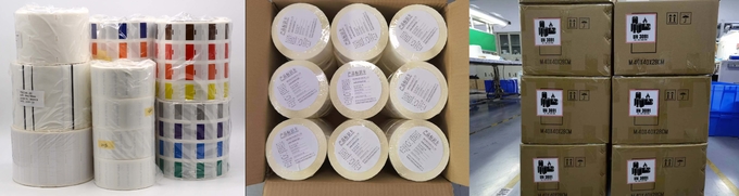 19x20-9mm Adhesive Cable Labels 2mil White Matte Translucent Water Resistant Vinyl Cable Label 1