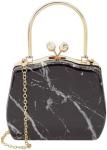 WOMEN LATTICE PATTERN METAL EVENING HANDBAG,GEOMETRIC EVENING CLUTCH PURSE FOR