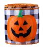 Buy cheap Thanks Giving Day Printed Burlap Ribbon 63mm Personalized Cotton Ribbon from wholesalers