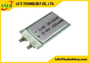 China CP251525 High Rate Battery 3.0v 150mah Limno2 Pouch Cell PTC Safety For Card Applications on sale