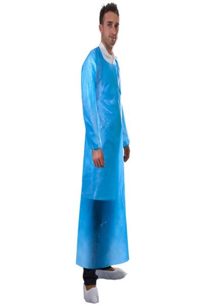 Buy cheap Unisex Disposable Plastic Aprons Long Sleeves Biodegradable Comfortable Fit from wholesalers