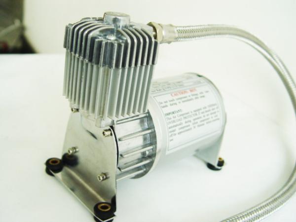 Buy cheap Pewter Single Truck Air Bag Air Ride Suspension Compressor 150psi 1 Gallon Air Compressor from wholesalers