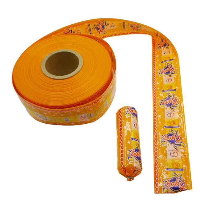 food grade high shrinkage big size flexography printing beef casing for wholesale