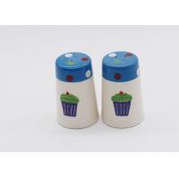 Buy cheap Ice Cream Design Ceramic Salt And Pepper Shakers Hand Painted Strong Dolomite product
