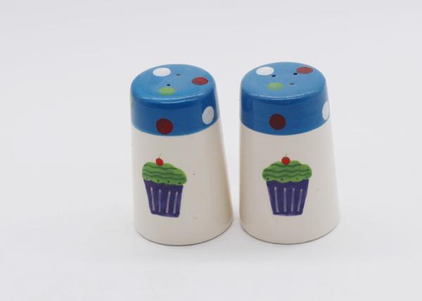 Buy cheap Ice Cream Design Ceramic Salt And Pepper Shakers Hand Painted Strong Dolomite from wholesalers