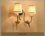 Retro loft wall lamp double heads bird light study office stair aisle living