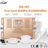 Buy cheap LTE 800MHz EGSM 900MHz Dual Band Repeater 2G 4G Cellular Signal Amplifier from wholesalers