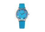Quartz Women Custom Logo Genuine Leather Wrist Watch Stainless Steel Back