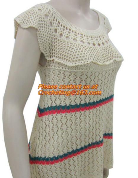 Buy cheap Women Fashion Crochet Shoulder Strapless Knitted Sweater Long Sleeved Embroidery Pullover Women Clothing from wholesalers