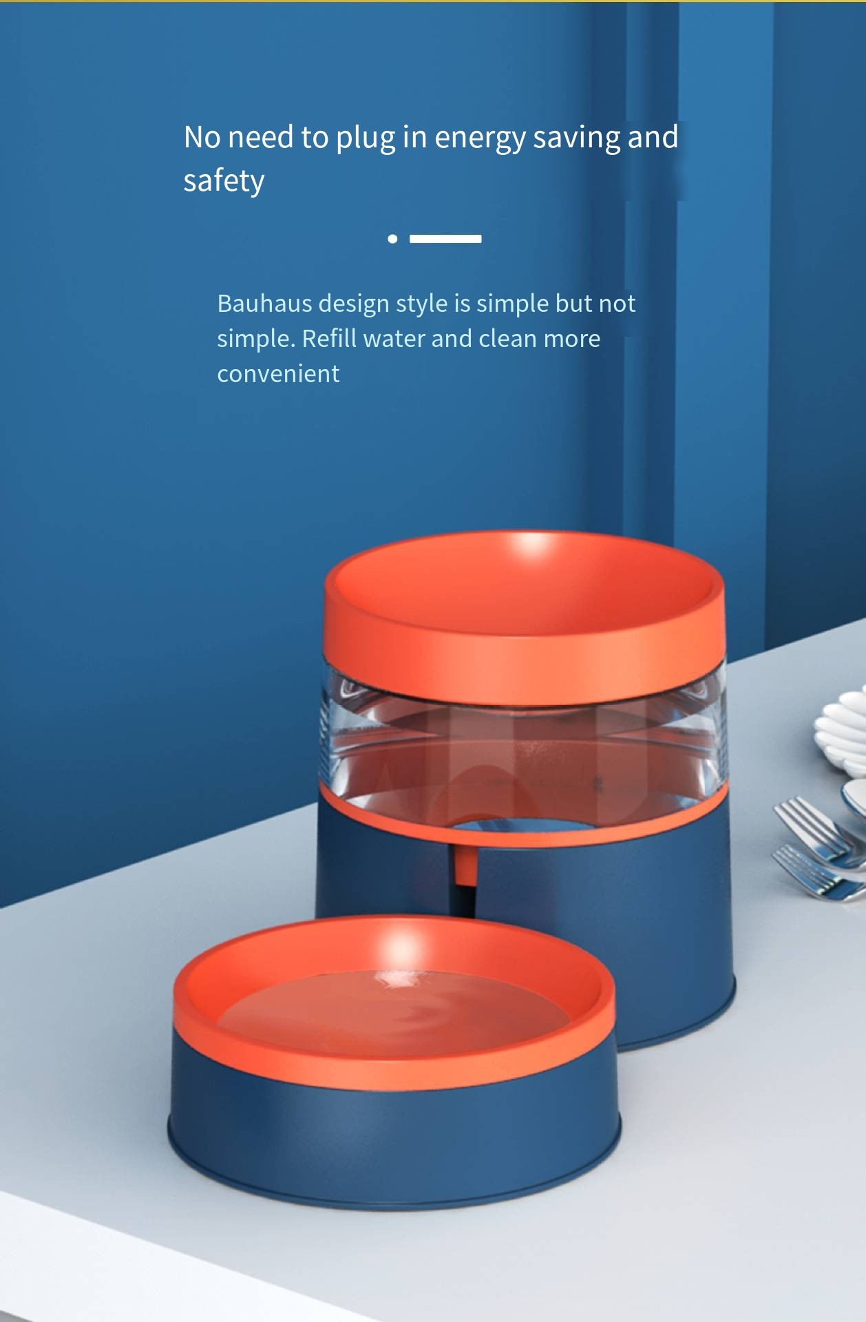Color Contrast Automatic Feeder Machine Increase Neck Guard Water And Food Dual Purpose Dog Food Bowl