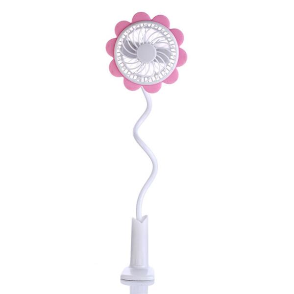 Buy cheap Sunflower clip fan rechargeable portable mini baby fan clip from wholesalers