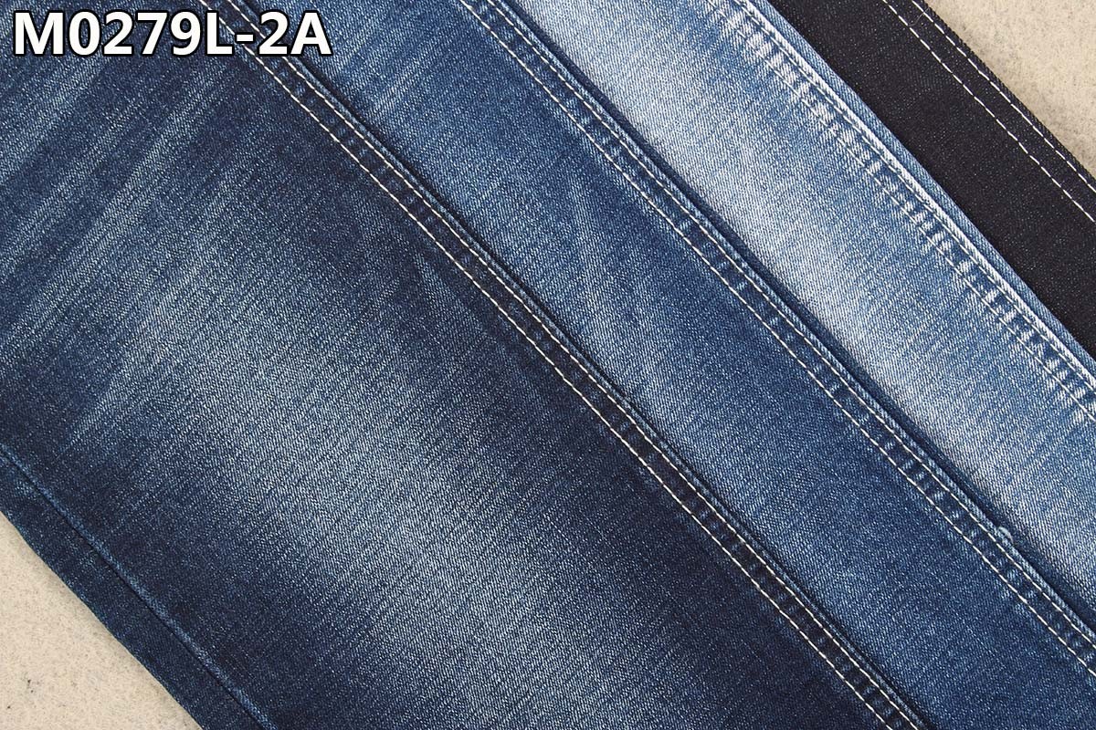 GRS 10.5oz Crosshatch Denim Fabric With Full Slub