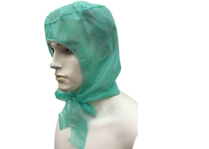 PP Non Woven Hooded Disposable Head Cap For Keeping Clean Low Linting