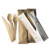 Buy cheap China Supplier Paper Wrapped Cutlery Kit Wooden Spoon Set Wood Fork Knife And Napkin from wholesalers