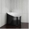 Buy cheap Eco Friendly Black Freestanding Corner Soaking Tub 950*950*720MM from wholesalers