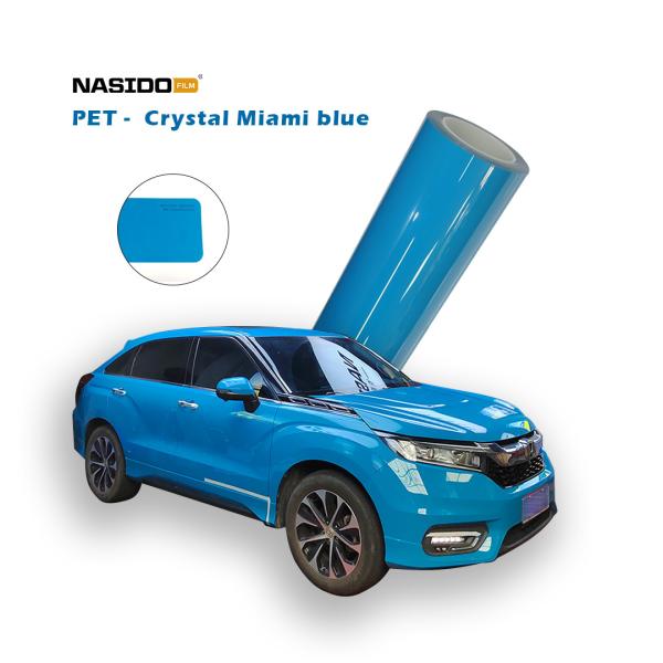 Buy cheap Crystal Miami Blue Color PET Film Lightweight Waterproofing Fire Rated from wholesalers