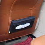 Embossed Leather Car Tissue Box tissue holder for tissues, trash bags and rain