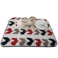 Buy cheap 15x20inch Transfer Printing Microfiber Dish Drying Mat For Kitchen product
