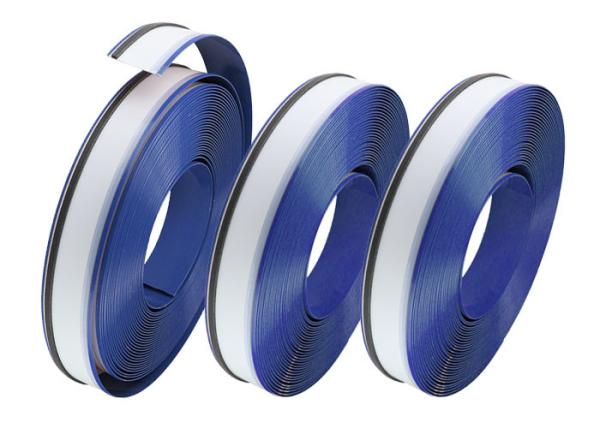 Buy cheap Dark Blue Aluminium Extrusion Profiles Color Coated Flat 7CM Width Size With PVC Form from wholesalers