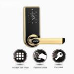 Semi Auto Apartment Smart Door Lock TTLock Code Card Key Access Zinc Alloy