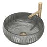 Buy cheap Dark Grey Crystal Glass Vessel Sinks Bathroom Vanity Wash Sink Above Counter from wholesalers