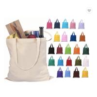 Buy cheap Eco Friendly Canvas Cotton Fabric Bag Gusset Tote Bag 570gsm For Shopping product
