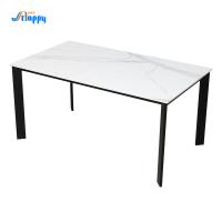 Buy cheap 1500*850mm contemporary customized Ceramic top Dining Table, knock down product