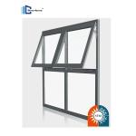 Bathroom Double Glazed Aluminum Window Vertically Opening Customized Color