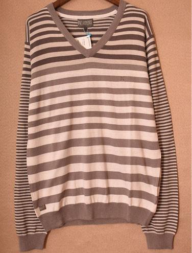 Buy cheap 55% Silk Striped V Neck Sweaters from wholesalers