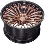 18 inch car wheels black bronze brush forged car rim PCD 5x120 forged car wheels
