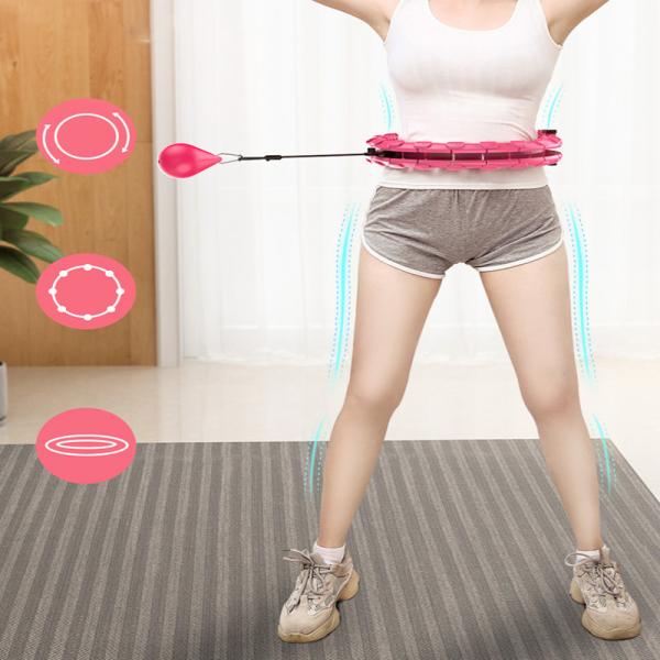Buy cheap ABS 24 Knots Fitness Smart Hula Hoop , 24 Section Weighted Hula Hoop 1.3kg from wholesalers