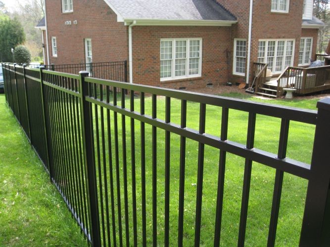 H7ft Residential Steel Fence Panels , Non Corrosive Steel Picket Fencing