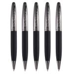 Buy cheap Twist Type Business Metal Ball Point Pen 1.0mm Textured Grey Pen Barrel from wholesalers