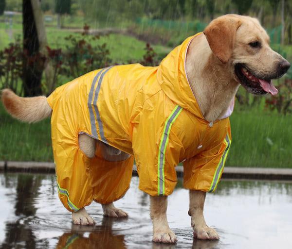 Buy cheap Breathable Adjustable Lightweight Rainproof Hoodie Dog Clothes Raincoat from wholesalers