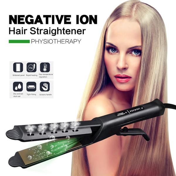 Buy cheap Titanium Ceramic Steam Hair Straightener Ultralight Portable Chargeable from wholesalers