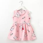 Summer Children Princess Cotton Silk Dress Thin Nightdress Off Shoulder