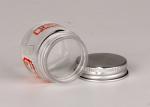 Aluminum Cap Clear Pet Jars Small Plasic For Cosmetic Packaging