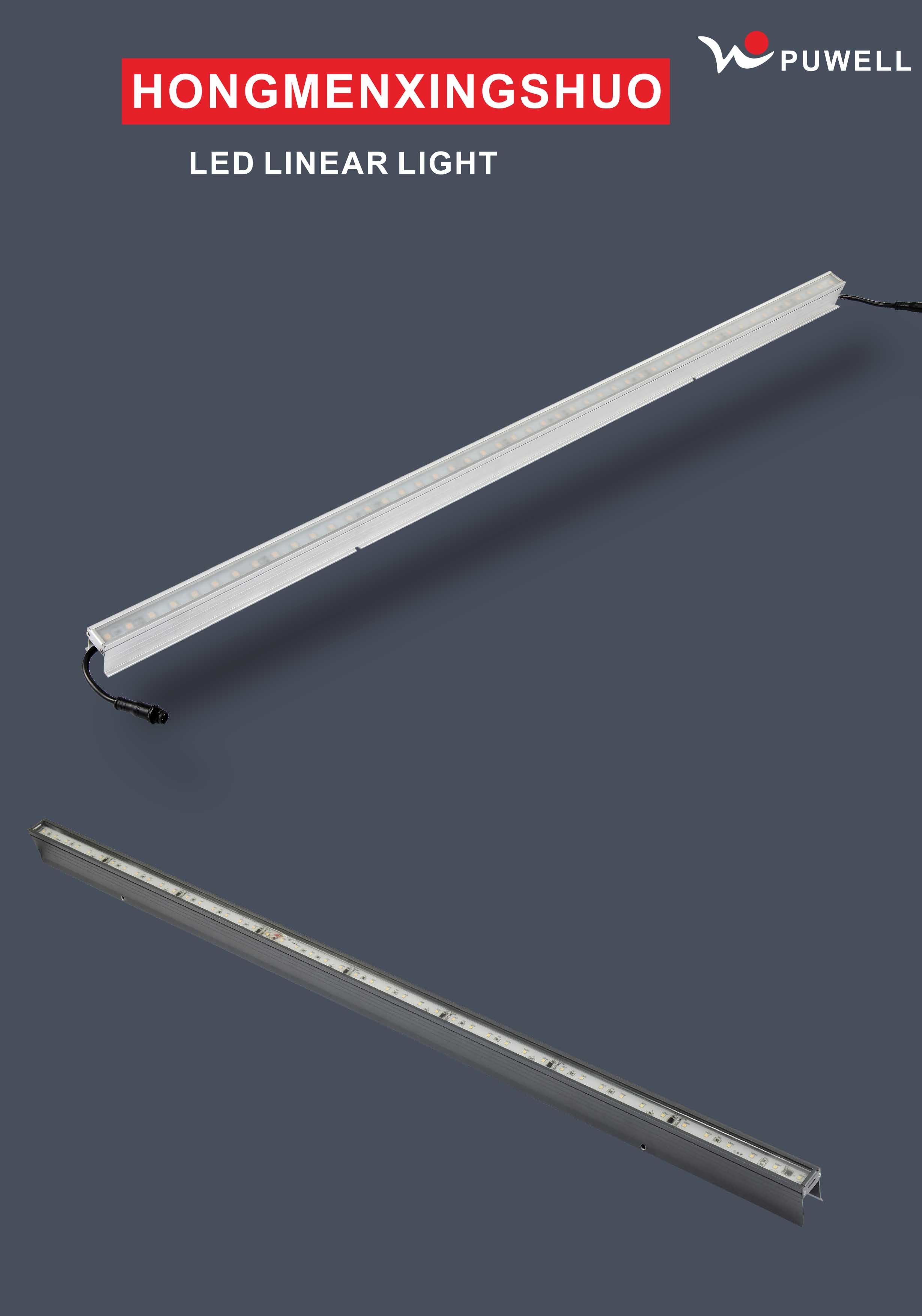 12W 1000mm Straight Linear LED Tube Light For Facade