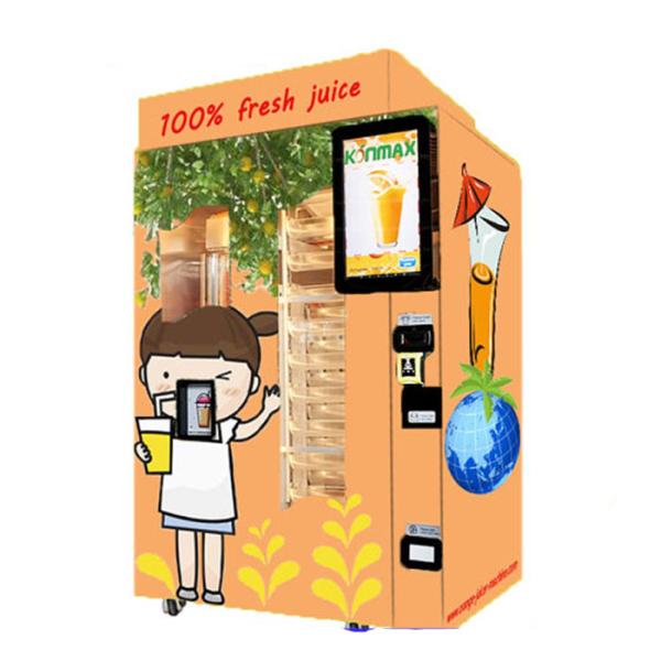 Buy cheap Commercial Auto Fresh Orange Juice Vending Machine Credit Card / Coins And Notes Acceptors from wholesalers