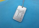 Printing Business Promotional Soft Enamel Army Dog Tags Stainless Steel Material